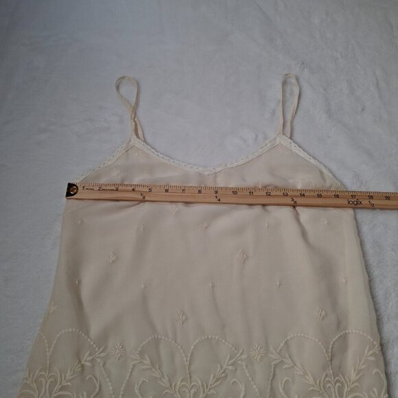 Old Navy Floral Embroidered Cami Sz S Lace Adjustable Straps Boho Minimalist - Picture 12 of 14